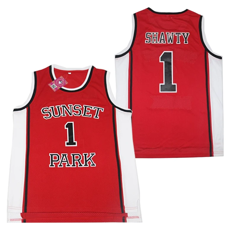 

Bg Basketball Jerseys Sunset Park 1 Shorty Jersey Sewing Embroidery Outdoor Sports Hip Hop High-quality Red 2023 New