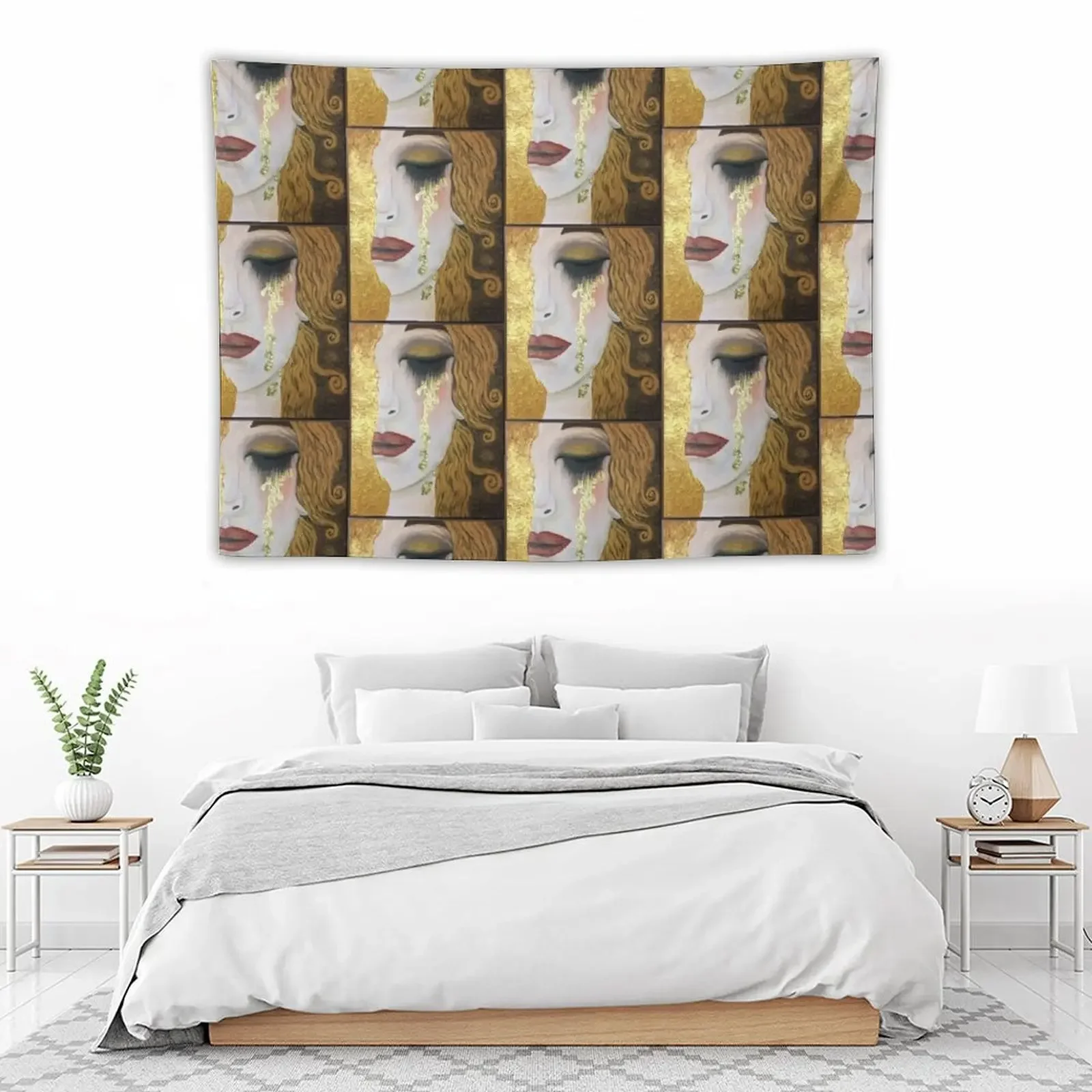 Золотые слезы Freya в стиле гобелена Густава Климта обои для комнаты домашний и