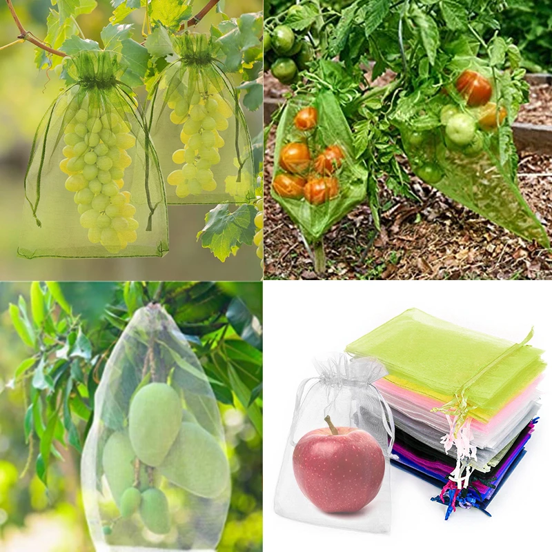 5 шт. сетчатые пакеты из органзы для овощей и сада | Дом сад