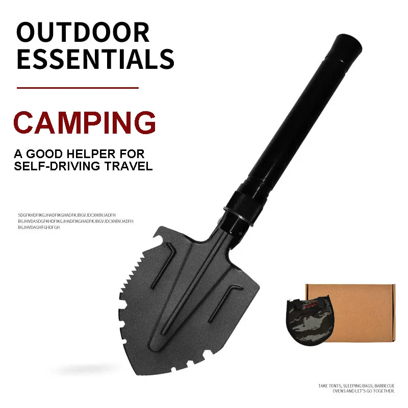 

Военная Тактическая Лопата для кемпинга инструмент для освещения рыбалки снега экстренный многофункциональный инструмент