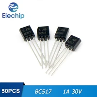 50pcslot bc517 to 92 transistors 1a 30v npn new original