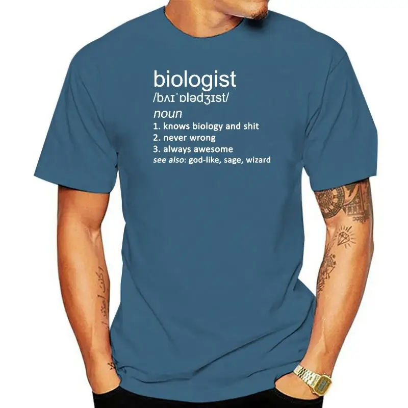 

Funny Biologist Joke Definition T Shirts Graphic Fashion New Cotton Short Sleeve O-Neck Harajuku Science Biology Teacher T-shirt