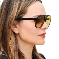 2022 oversized sunglasses women luxury designer vintage square sun glasses classic eyewear for lady uv400 big frame glasses