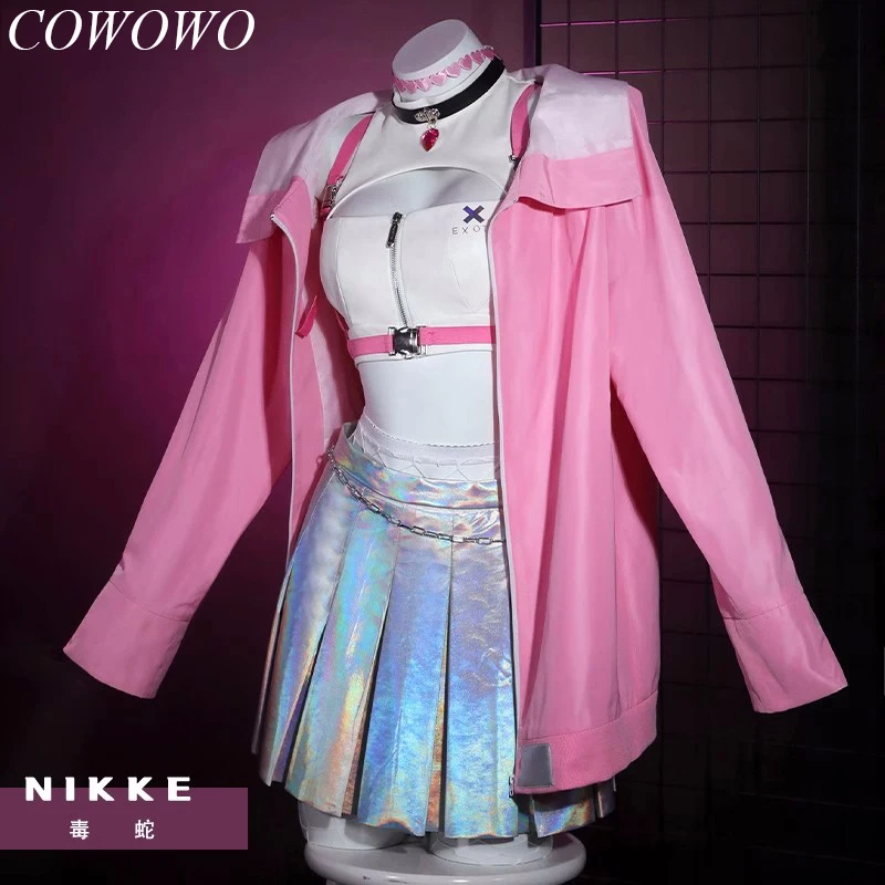 

COWOWO Аниме! Костюм для косплея NIKKE «богиня победы», розовый, униформа JK