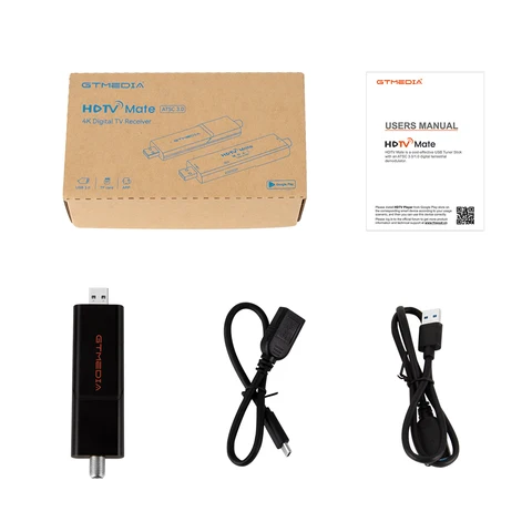 GTMedia HDTV Mate 4K UHD USB-тюнер ATSC 3,0/1,0 цифровой наземный демодулятор для США, Южной Кореи, Бразилии и т. д - изображение