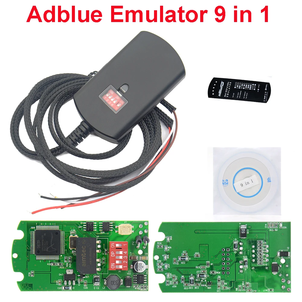 

Adblue Emulator 9 in 1 Better Than Ad-blue 8 in 1 7 in 1 Adblue-Emulation System Box Universal OBD2 Scan-ner Trucks Diagnostic