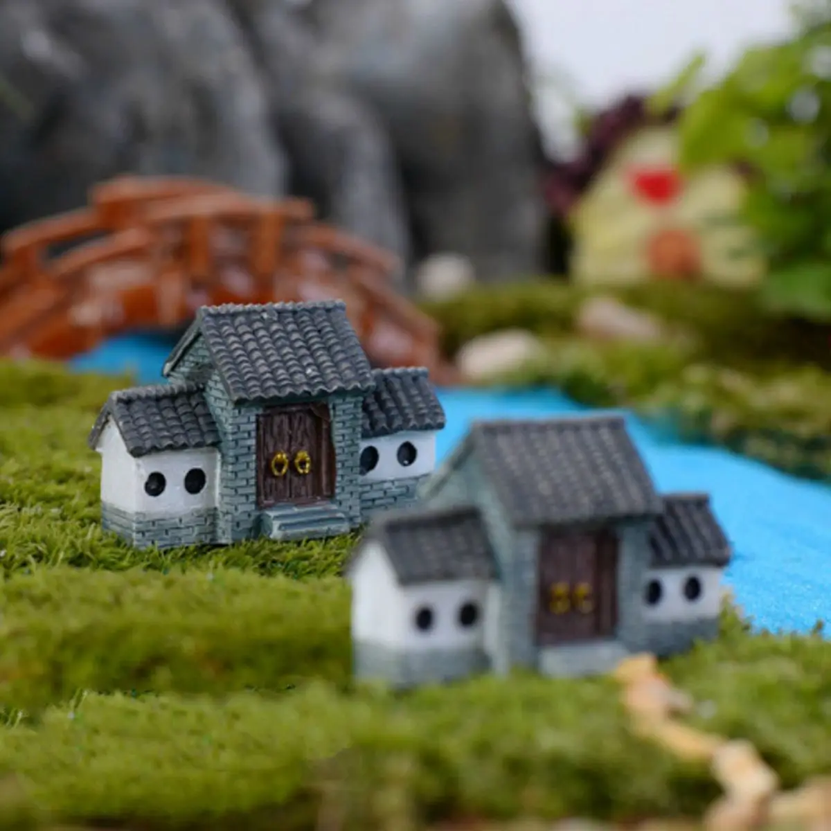 

1Pcs City Gate Ornament DIY Mini Garden Ancient Resin Archway Miniature Statue Figurines Creative Home Decorations