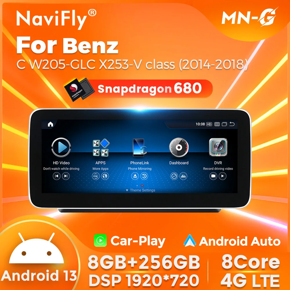 Автомобильная Мультимедийная система Qualcomm 680 Android 13 Carplay ...