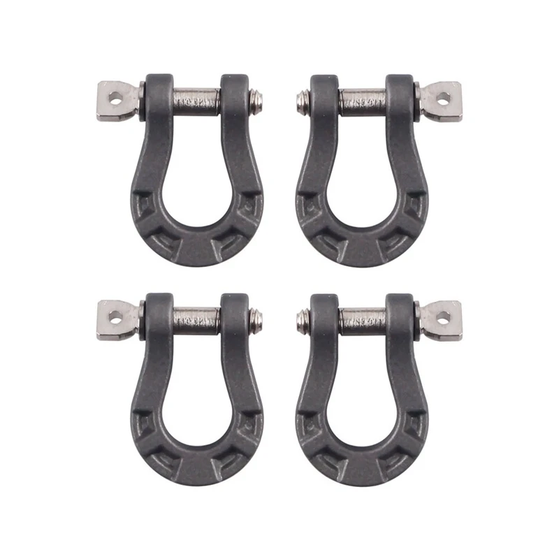 

4Pcs Metal Bumper D-Ring Tow Hook for 1/10 RC Crawler Car Axial SCX10 90046 SCX10 III Capra Traxxas TRX4 D90