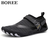 summer men casual shoes anti slip outdoor wading aqua shoes mesh breathable hiking footwear for couple quick dry beach sneakers
