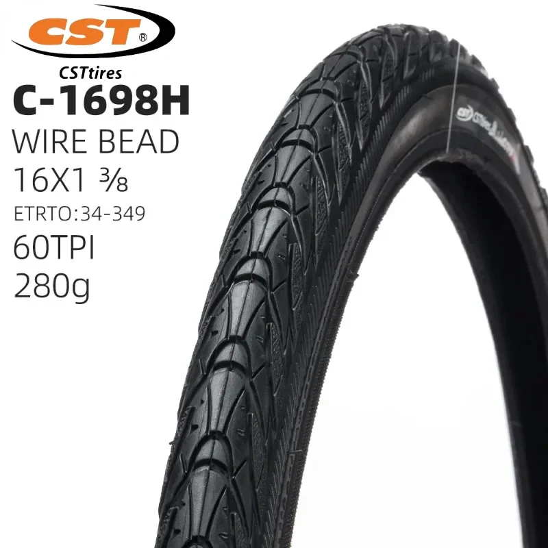 C-1698 КАПИТАНСКАЯ ВЕЛОСИПЕДНАЯ ШИНА CITY CST C1698 ДЕТСКАЯ 34-349 60TPI