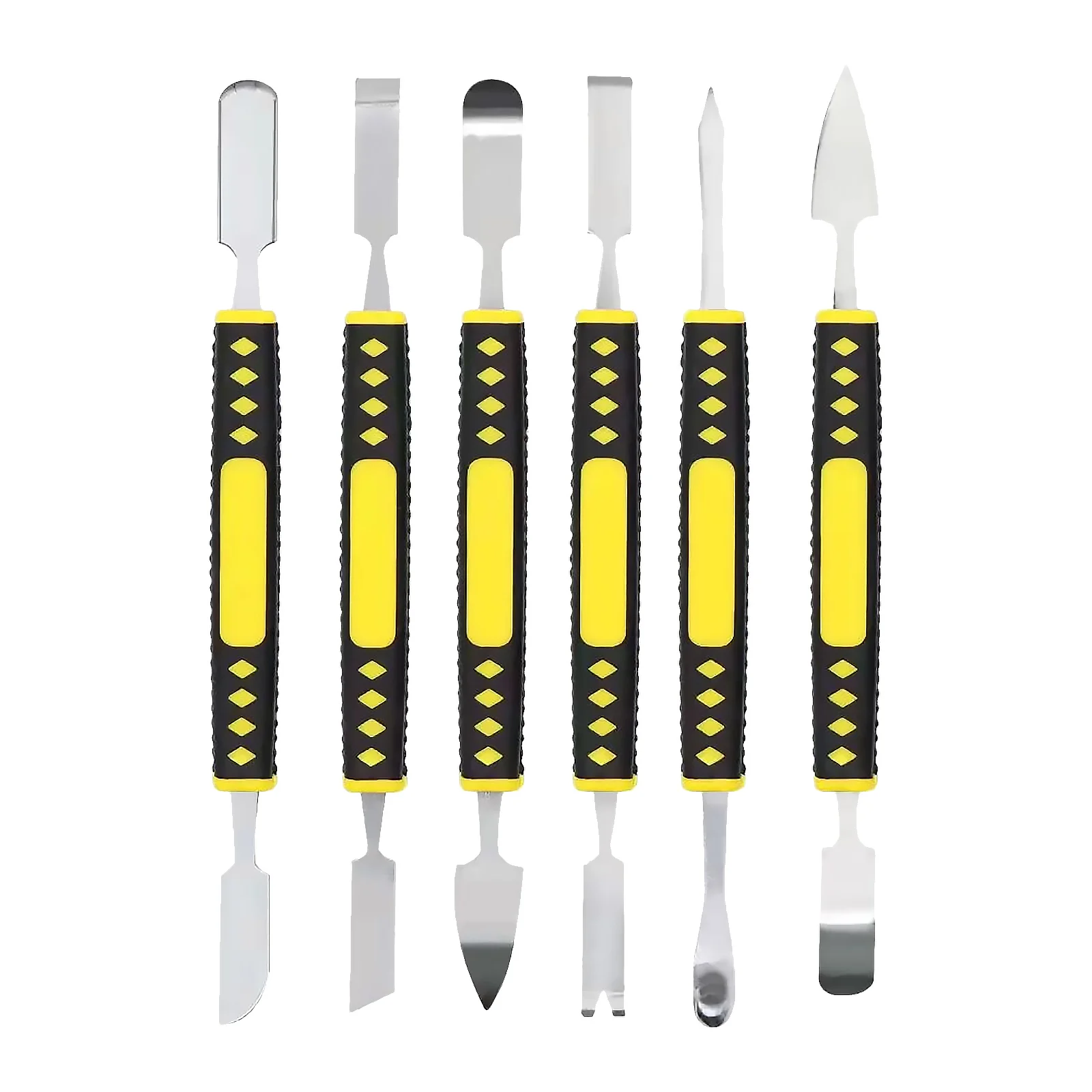 

Metal Crowbar 6-Piece Set Small Metal Spudger Pry Opening Repair Tools Kit for Mobile Phone Metal Crowbar Pry Bar Dropshipping