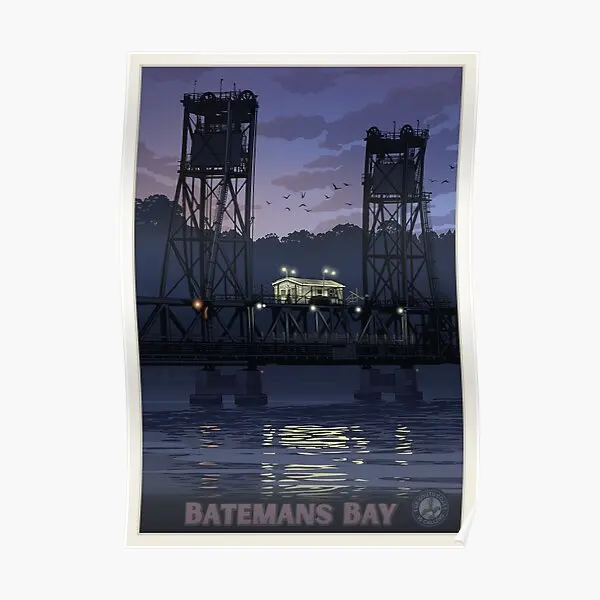 

Batemans Bay Bridge Poster Vintage Picture Funny Art Painting Decor Modern Home Mural Wall Room Print Decoration No Frame