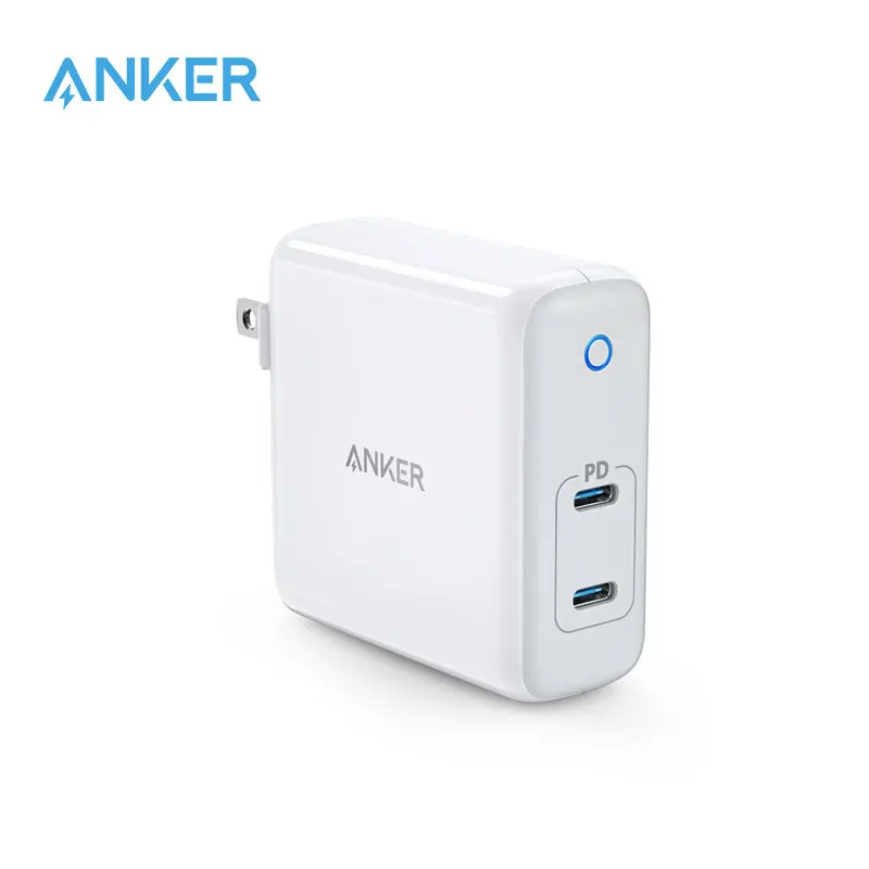 

Anker 60W 2-Port Foldable USB C Charger PowerPort Atom PD 2 GAN Compact Wall charger US plug 30W phone charger for iphone