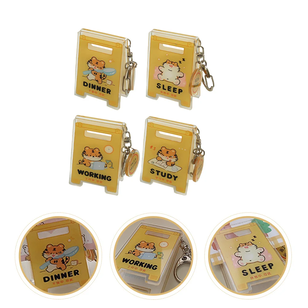 

4Pcs Clips Message Clips Desk Adornments Photo Holder Clip Stand Keychain Decor for Home Photo Desktop Message