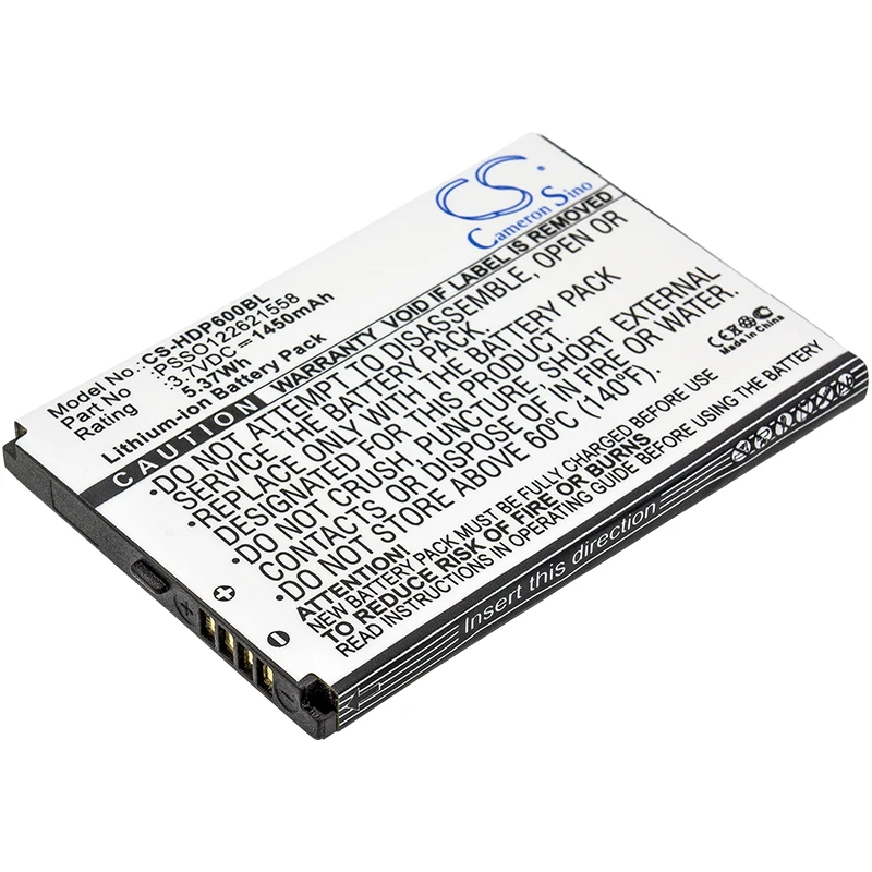 

Штрих-код CS для Handheld Dolphin 6000 6000LU1 6000 подходит для PSSO122621558 1450mAh / 5.37Wh