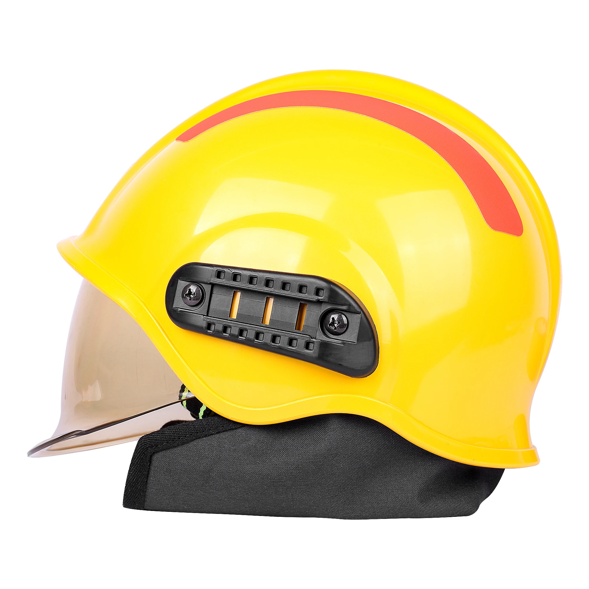 High temperature Fireman f2 fire helmet nfpa negro fighter enlarge