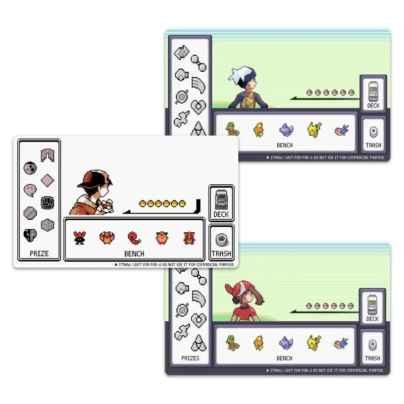 Игровой коврик для игры покемон PTCG из аниме Битва против пикселей серия