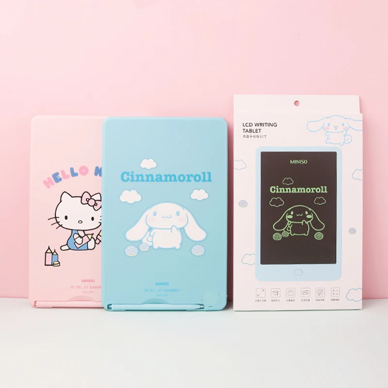 

Kawaii Sanrio Cinnamoroll Hello Kitty жидкая фотография доска стираемая граффити электронная доска Детский Рождественский подарок