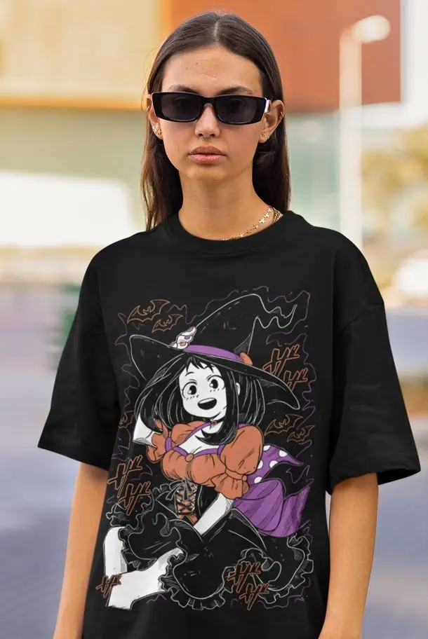 Рубашка Ochaco Uraraka Ochako Boku No Hero Academia подарок на Хэллоуин рубашка всех размеров