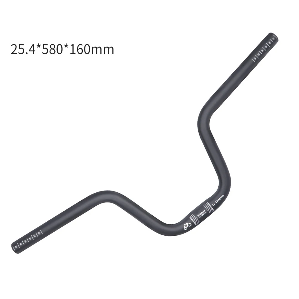 

Bike Folding Bike Handlebar Aluminum Alloy 25.4x580mm Hi-Rise 120/160mm For Brompton Swallow Increase U-shaped Bend Handle