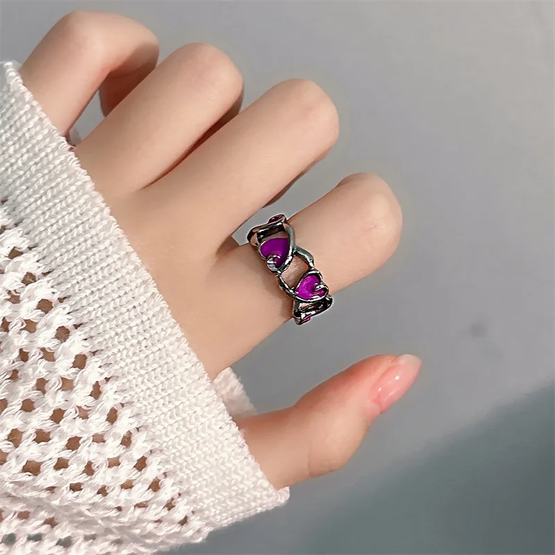 Открытое кольцо Love женское на указательный палец легкий роскошный дизайн