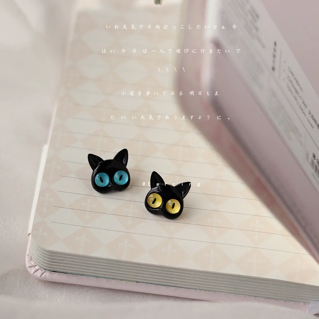 

New Arrival Sweet Little Cat Animal 925 Silver Needle Ladies Stud Earrings Jewelry For Women Birthday Gifts Anti Allergy