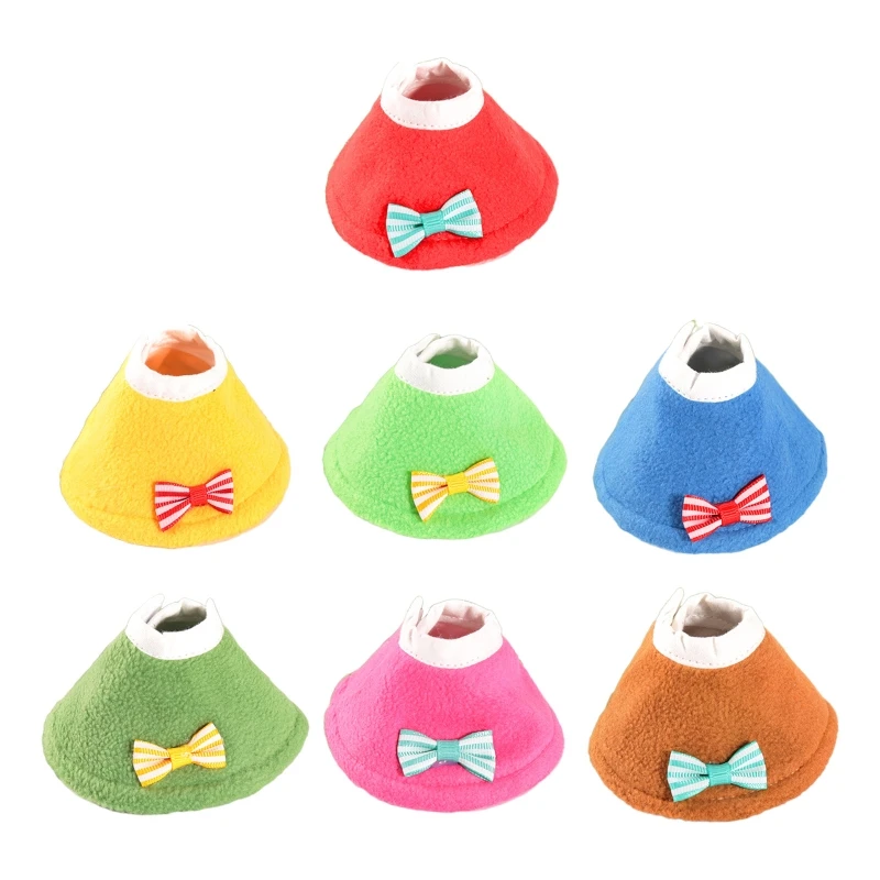 

Parrot Elizabethan Collar for Feather Plucking Wound Healing Soft Plush Cone