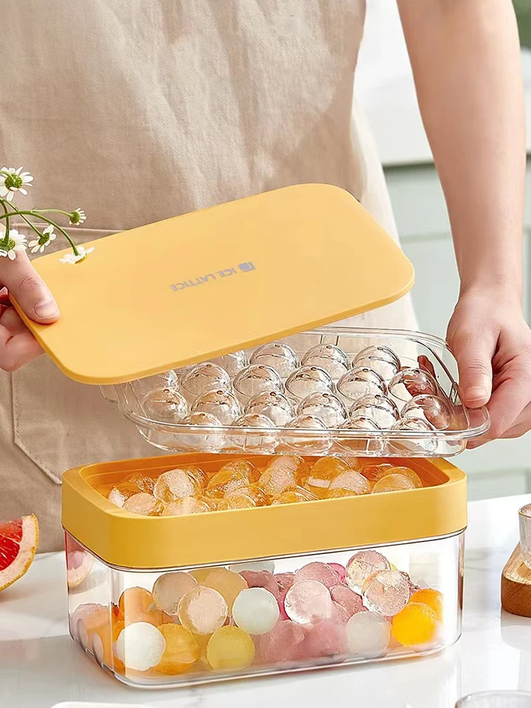 

Plastic Molds Ice Tray 22 Grid 3D Round Ice Molds Home Bar Party Use Round Ball Ice Cube Makers Kitchen DIY Ice Cream Moulds