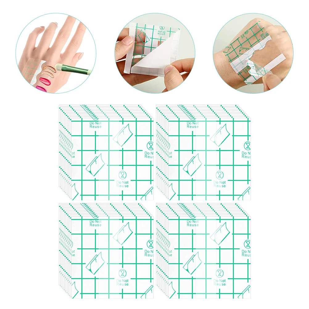 

Makeupdisposable Hand Color Mixing Adhesive Plateswomen Blank Nail Liquid Foundation Plate