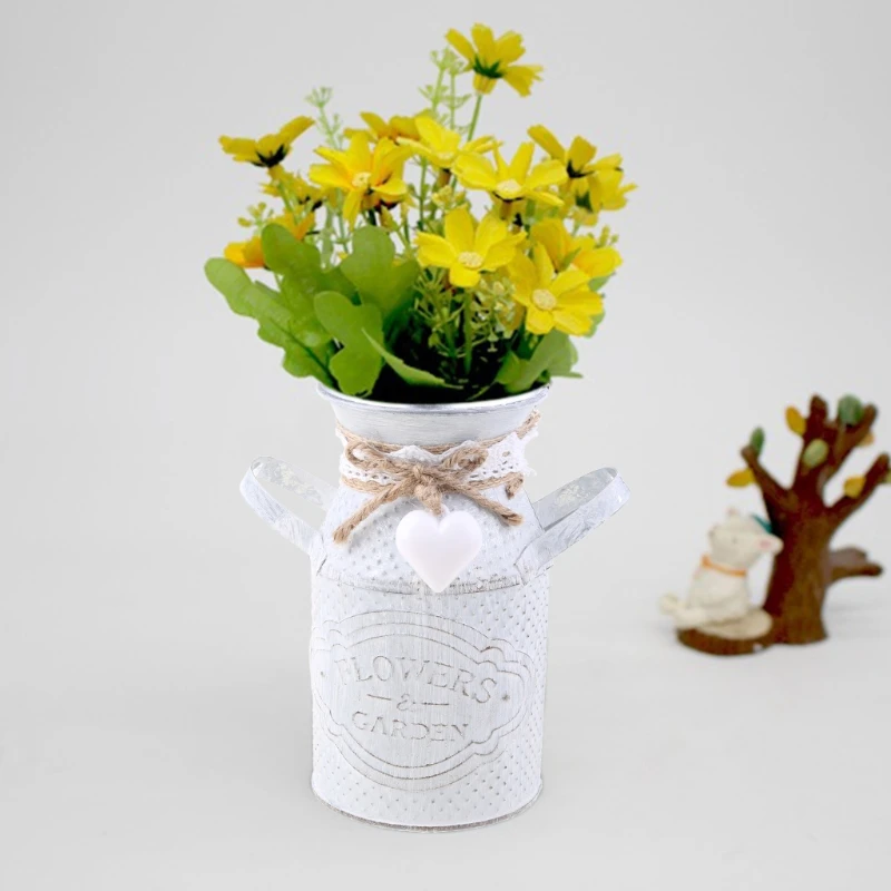 Кофейник в форме цветочного горшка кувшин для молока ваза винтажный примитивный