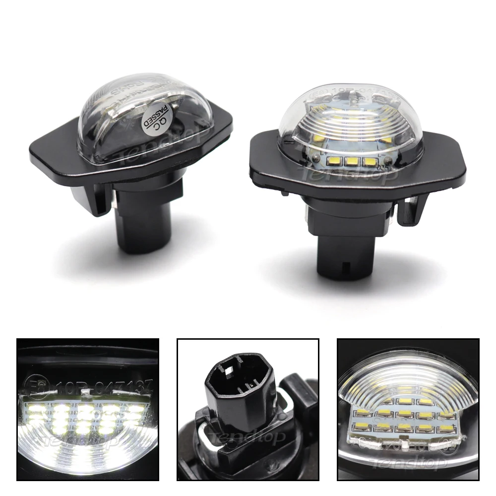 Фонари для номерного знака цвет белый 2 шт.