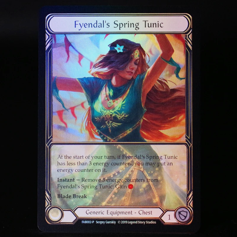 Фото Прокси-карты Flesh and Blood FOIL Развлекательные игры FAB lronsong Pride lyslander Stormbind Mordred Tide Коллекционные карты Подарки №3