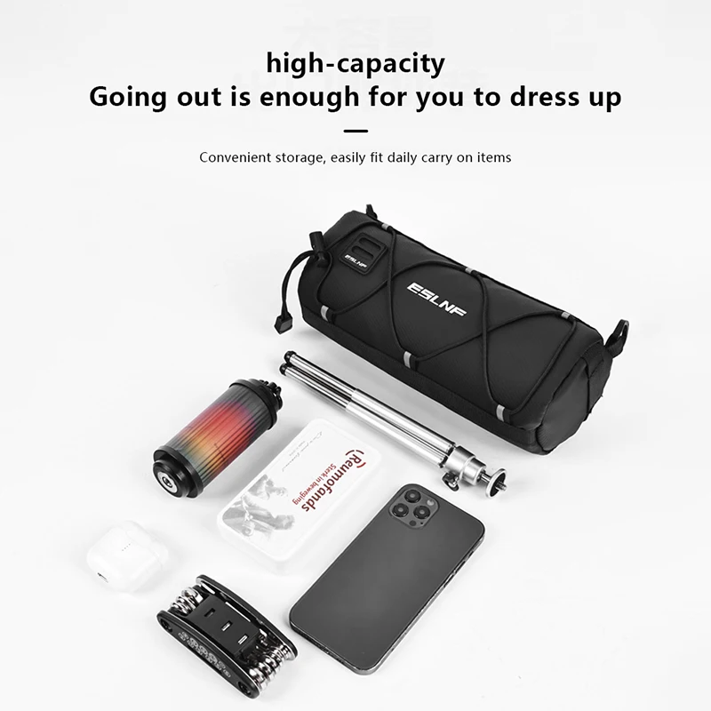 Передняя сумка для велосипеда ESLNF большая вместительная хранения на открытом