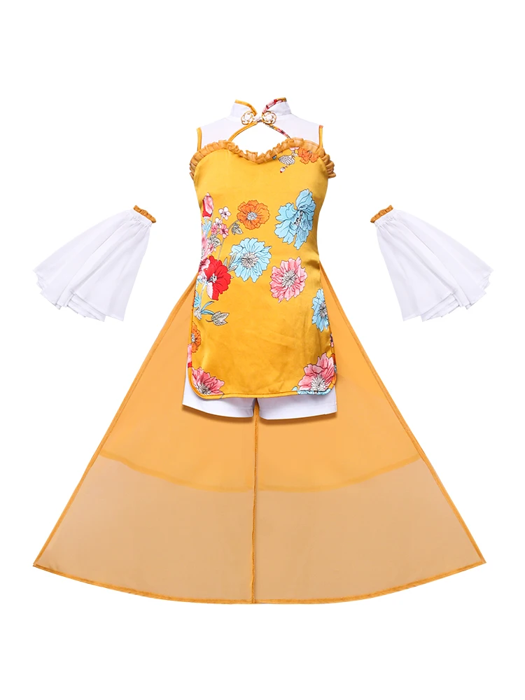 

Pheasant Soul Children's Suit Girl Guochao Chinese Fashion Model Personality Fashion Show Performance Clothes Cool