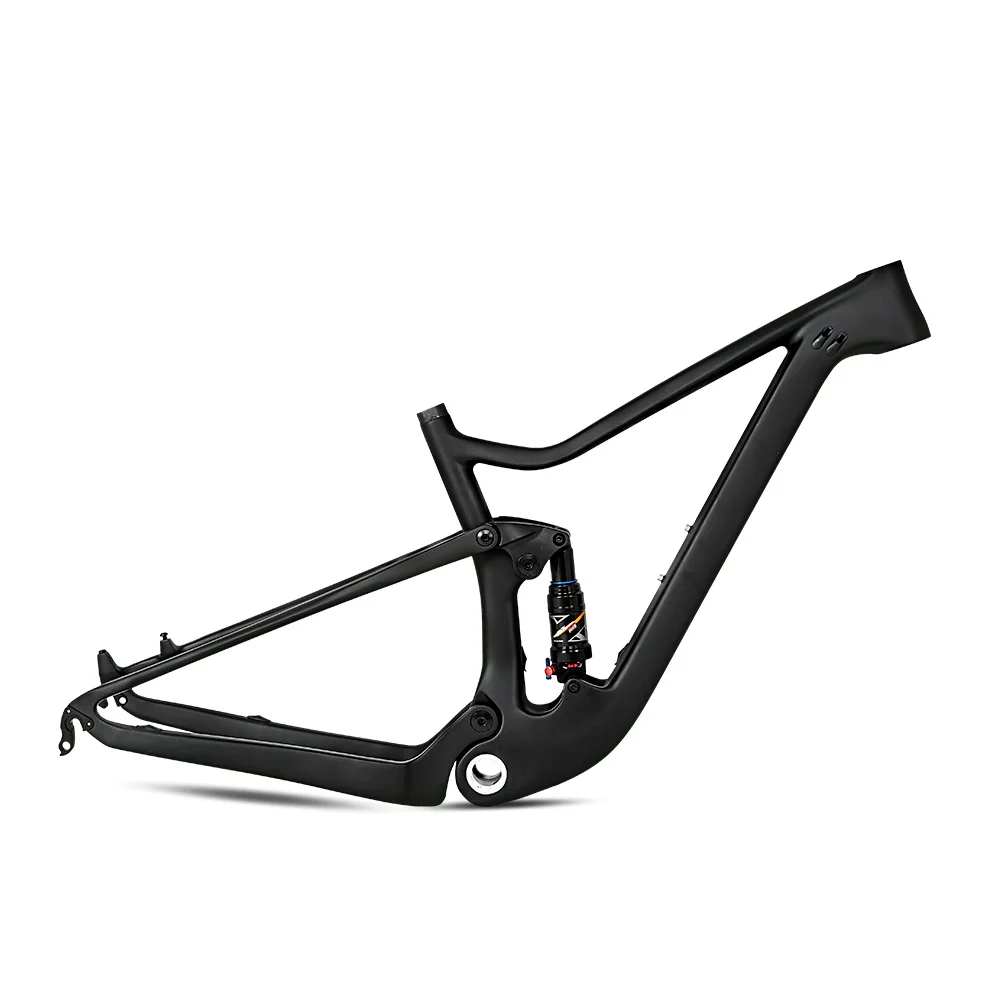 Купи TWITTER bike frame Factory wholesale mtb carbon frame 29er full suspension carbon fiber mountain bike frame with DNM rear shox за 47,880 рублей в магазине AliExpress