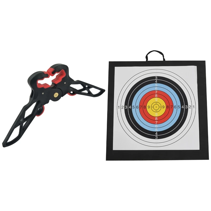 

1Pcs Black Archery Bow Limb Clamp Kick Stand Holder Legs & 1X Archery Target Outdoor Bow And Arrows Eva Target