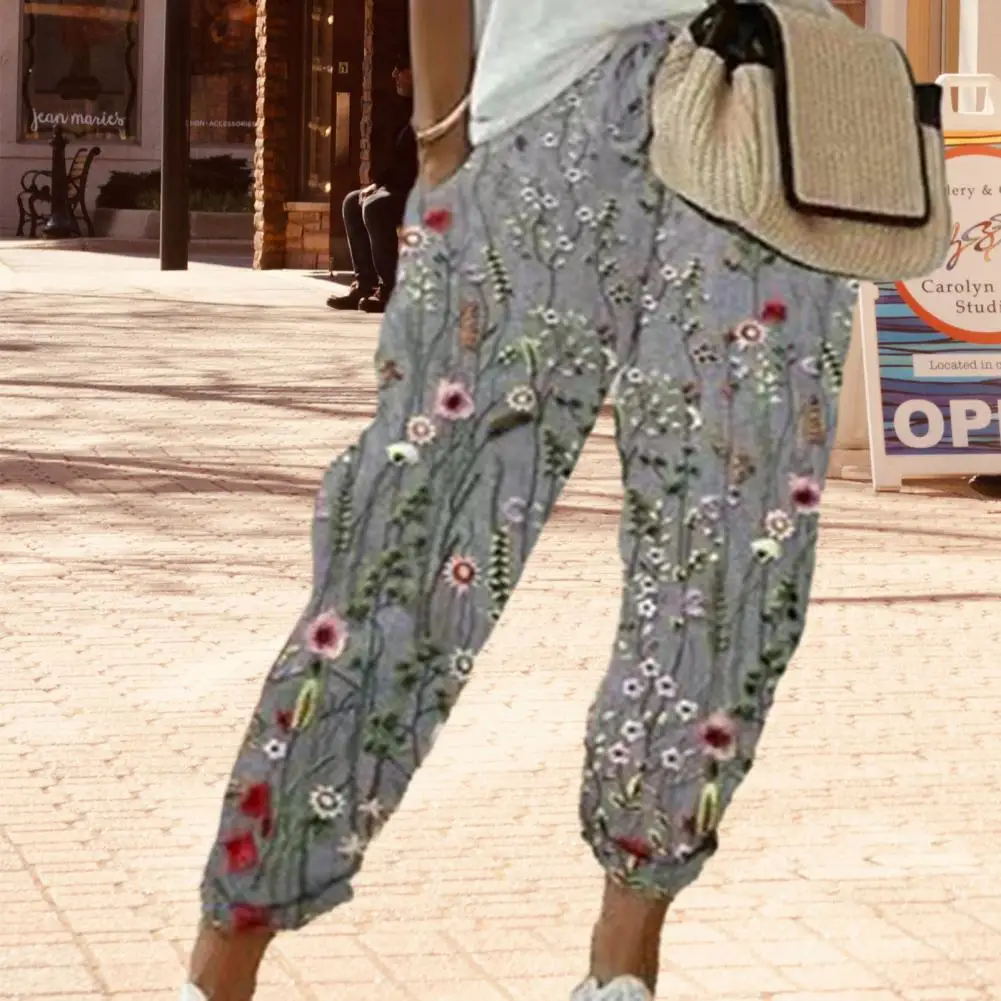 

Summer and Autumn New Casual Women's Wear in Europe, America, and Europe Large Loose Cotton Hemp Casual Pants