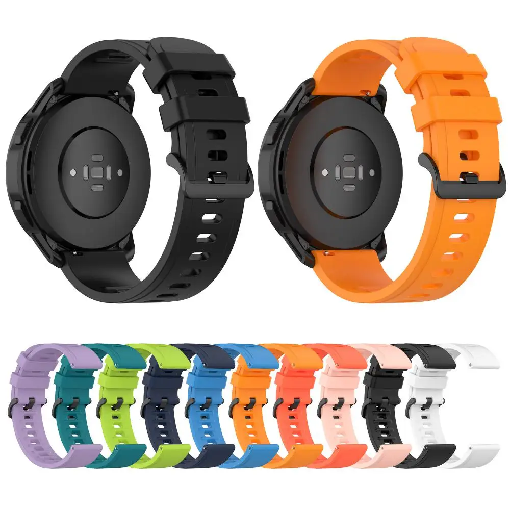 

For Xiaomi Watch S1 Active Watchband Bracelet Soft Replacement Strap Silicone Strap 22mm Watchband Mart Watch Wristband