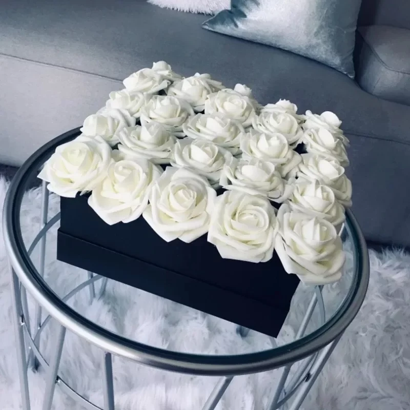 

NEW 10/20/30 Heads 8CM New Artificial PE Foam Rose Flowers Bride Bouquet Home Flower Wedding Decorations Scrapbooking DIY Flower