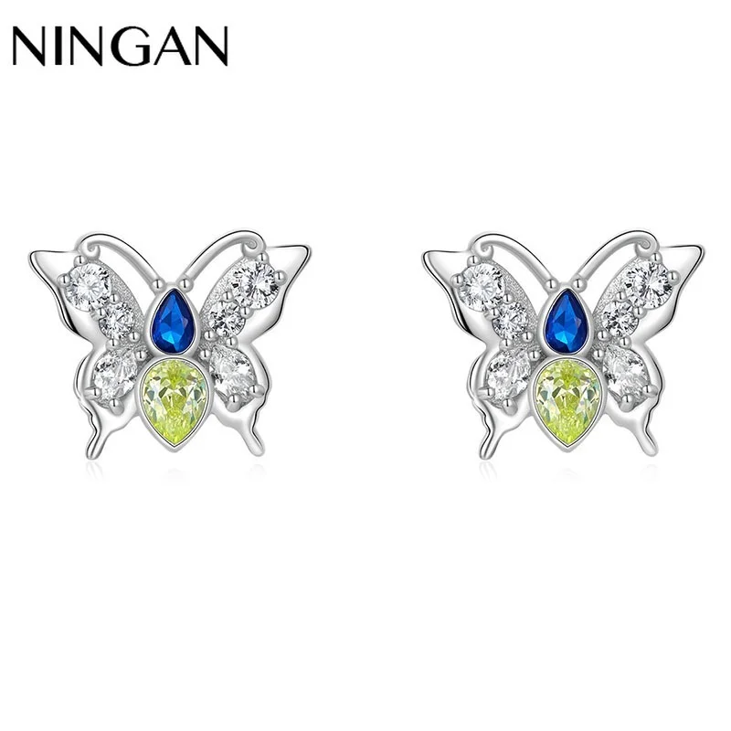 

Серьги женские из серебра 925 пробы со сверкающими фианитами