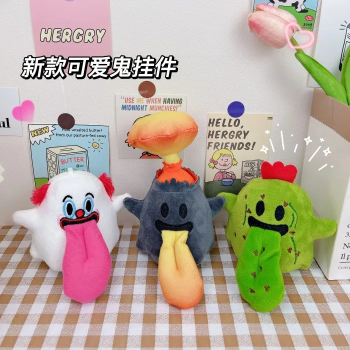 

Милый Призрак, вулкан, кактус, искусственный ангел, подарок для детей, креативный брелок, книжка, сумка, Очаровательная сумка