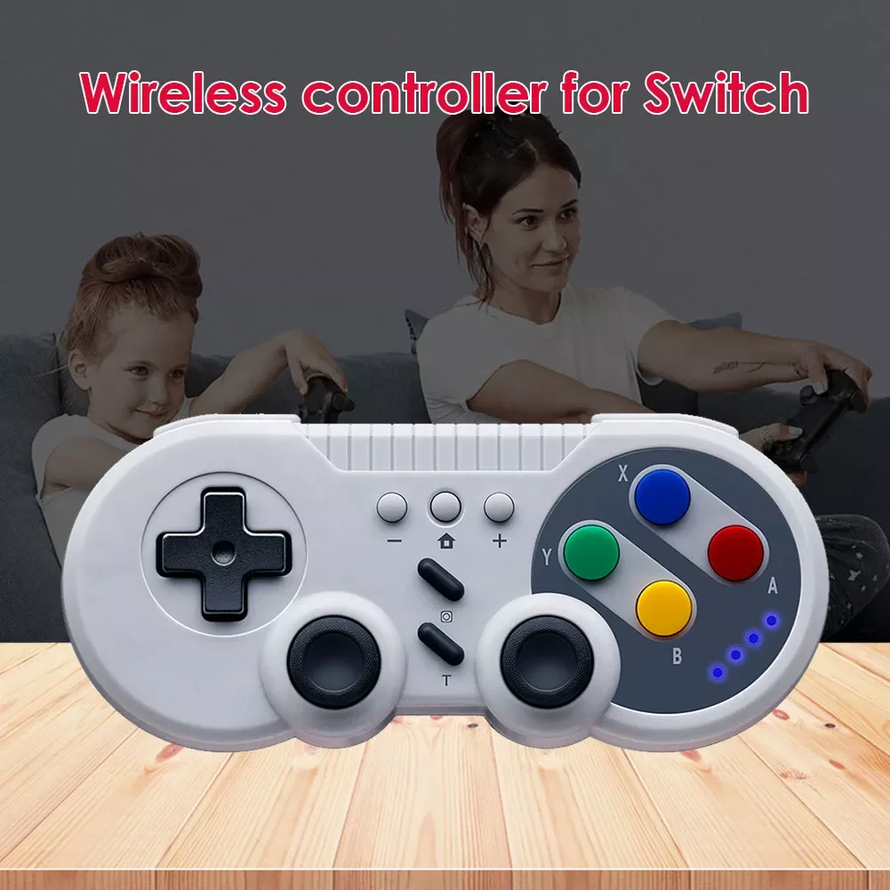 

NEW2023 Wireless Gamepad Controller Portable Mini Handheld Video Game Console Dual Motor Vibration Turbo