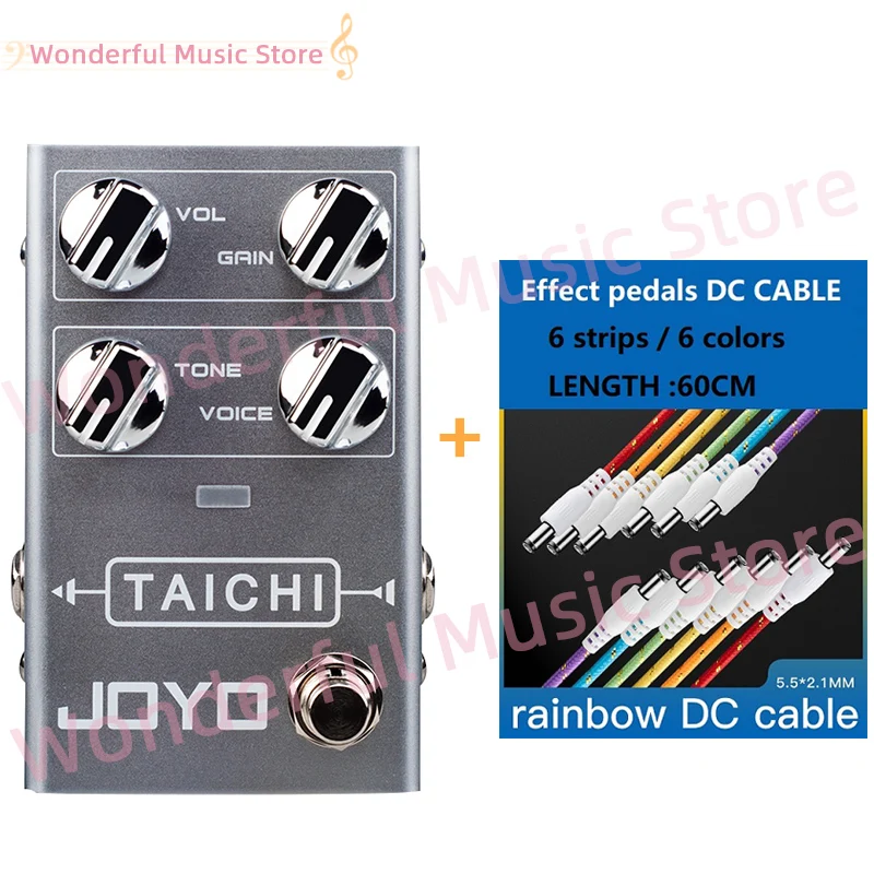

Педаль эффектов JOYO Φ TAICHI Overdrive Для электрогитары, педаль с низким коэффициентом усиления Overdrive, музыкальные аксессуары от перегрузки
