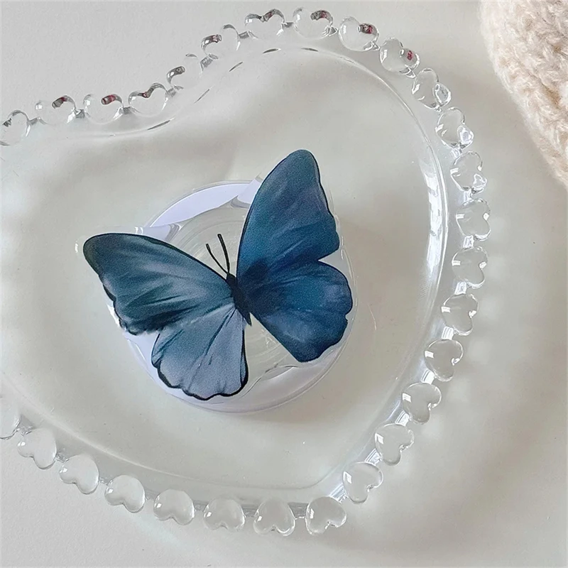 Корейский Розовый чехол-бабочка для Magsafe магнитный держатель телефона подставка