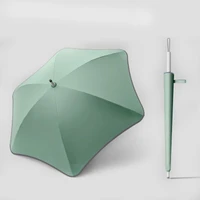 fashion umbrella large fashion windproof long handle umbrella uv protection long handle paraguas grande rain gear