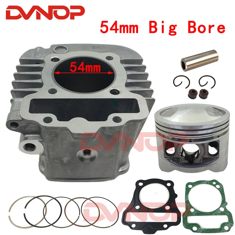 

Комплект мотоциклетных цилиндров 53 мм 54 мм, прокладка поршневых колец с большим отверстием для Honda Super Cub 110 NBC110 C110 NBC 110 2009-2018 EFI CRF110