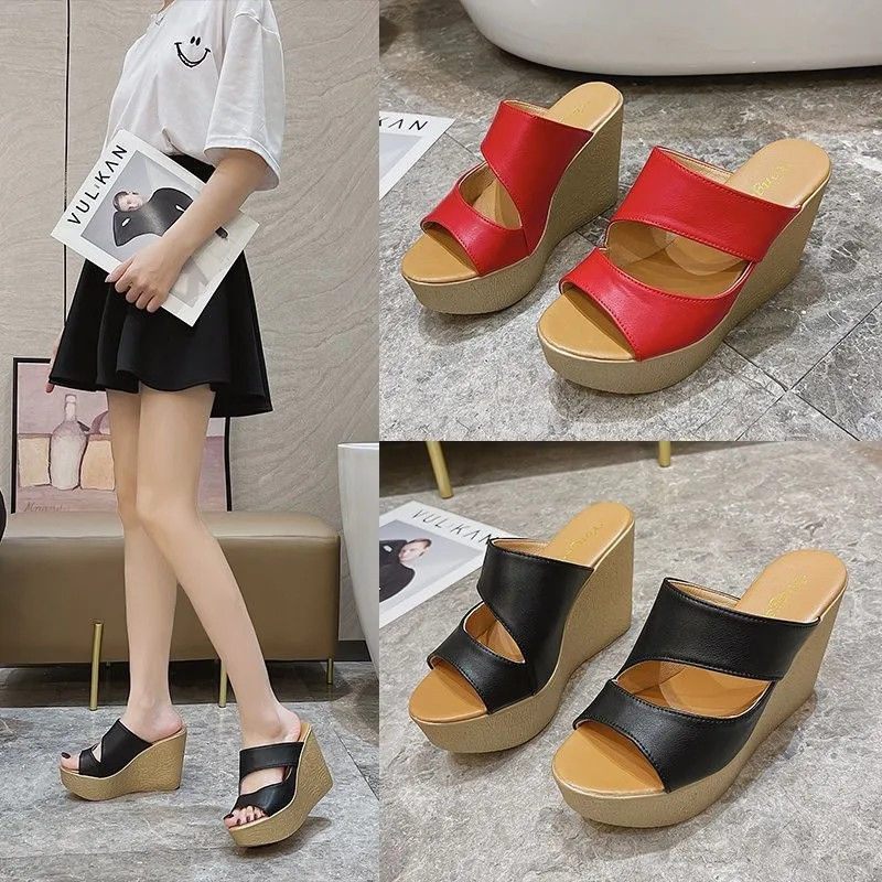 

2021 High Heels Women Shoes Summer Platform Fashion Footwear Wedges Heel Sandal