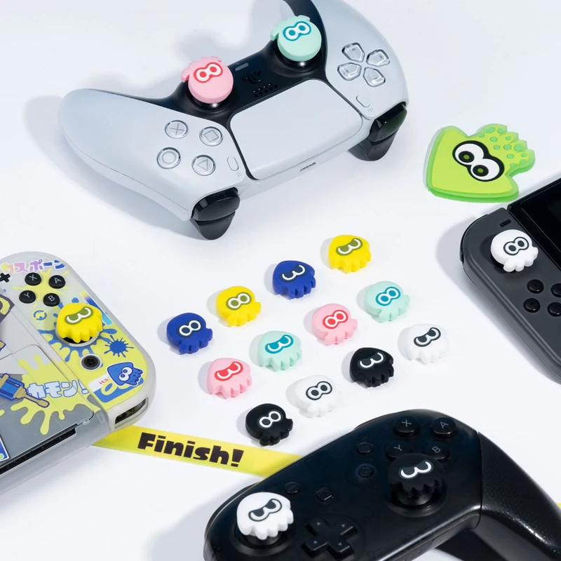 

Cute Silicone Thumb Stick Grip Cap Soft Cover For Nintendo Switch Oled NS Lite For Sony PS5 PS4 Pro PS3 Xbox One/360 Series X/S