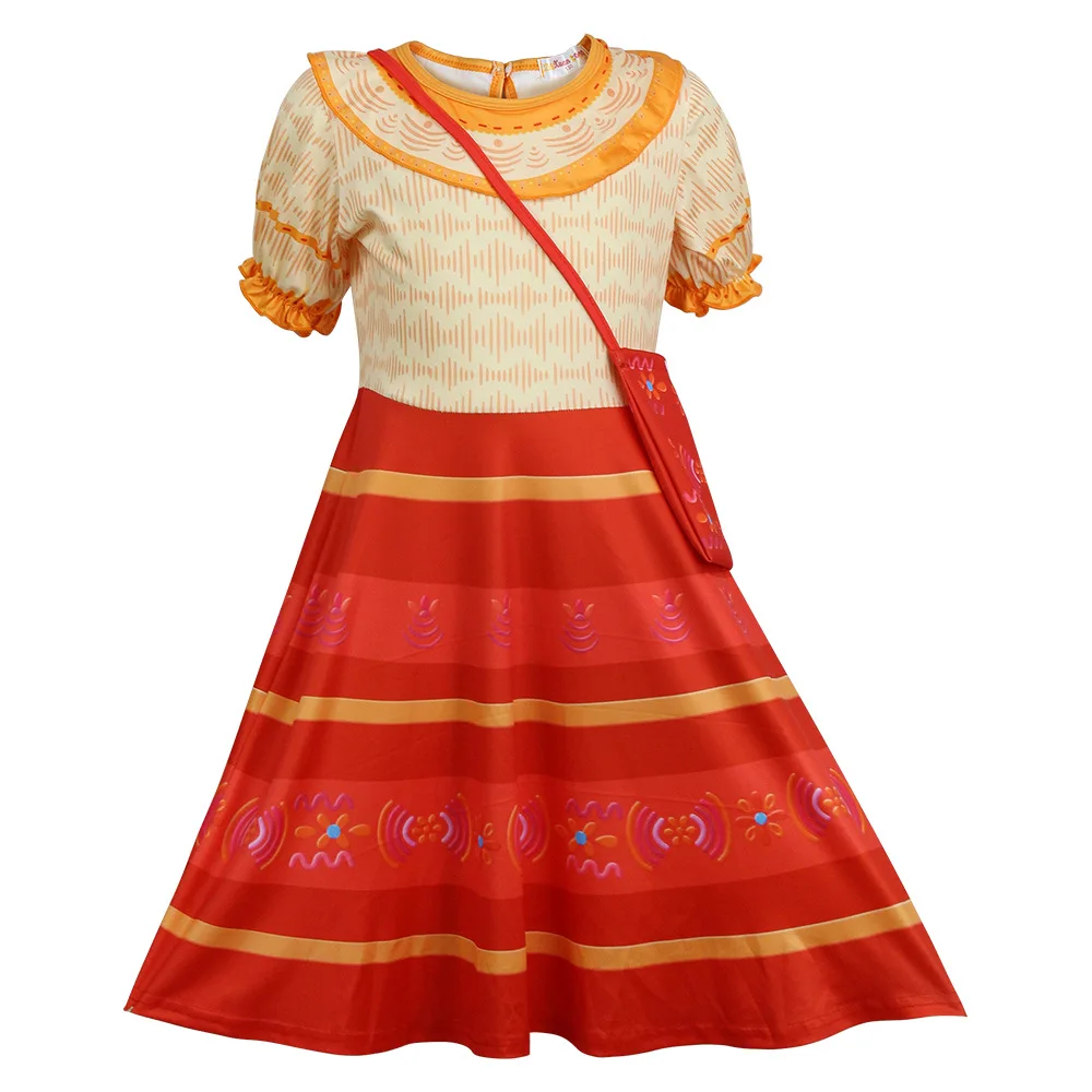 Платье Dolors с сумкой для женщин и девочек повседневный костюм косплея короткими